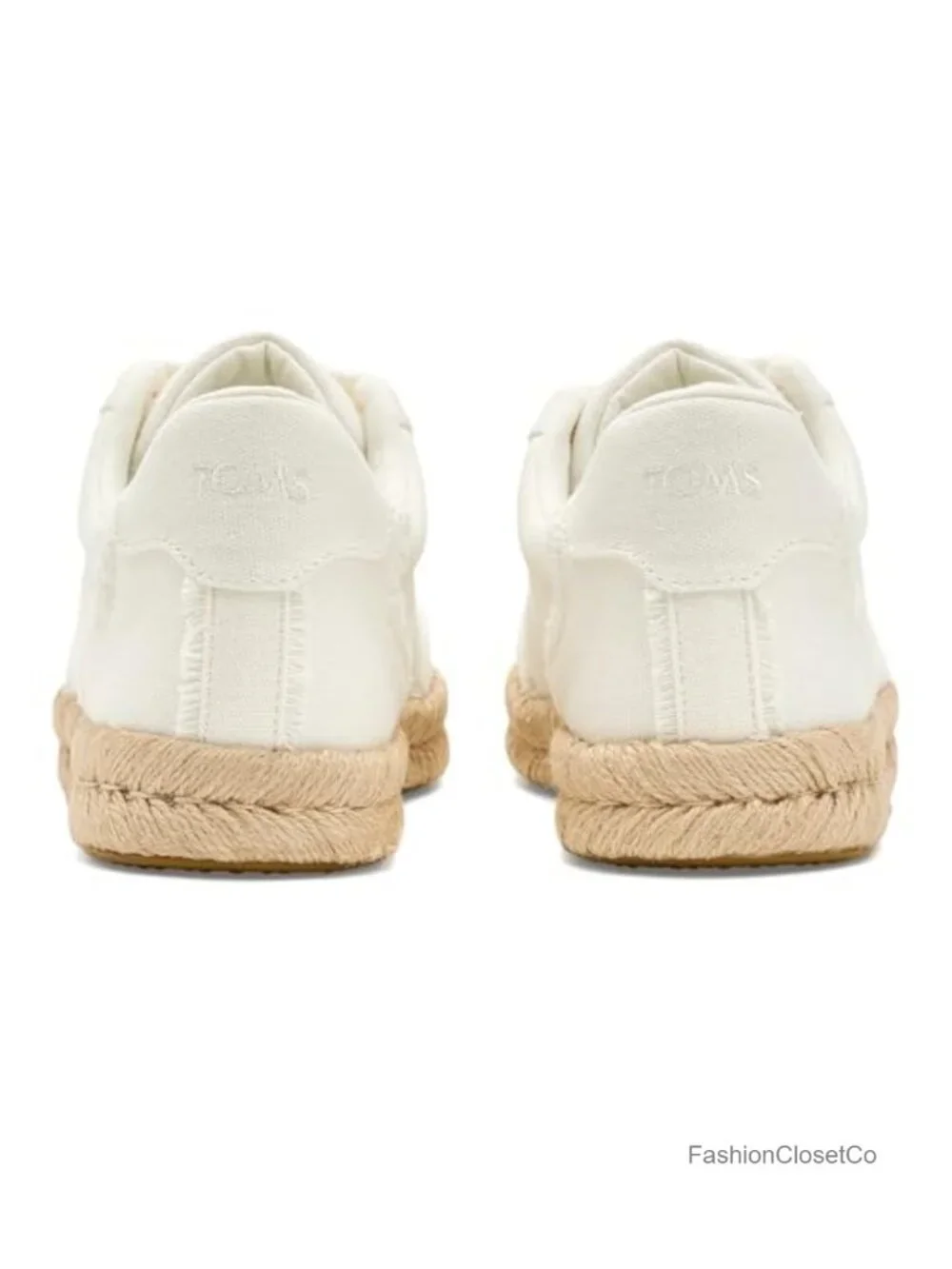TOMS Jesse Women's Low Top Canvas Fashion Sneakers Lace Up Platform